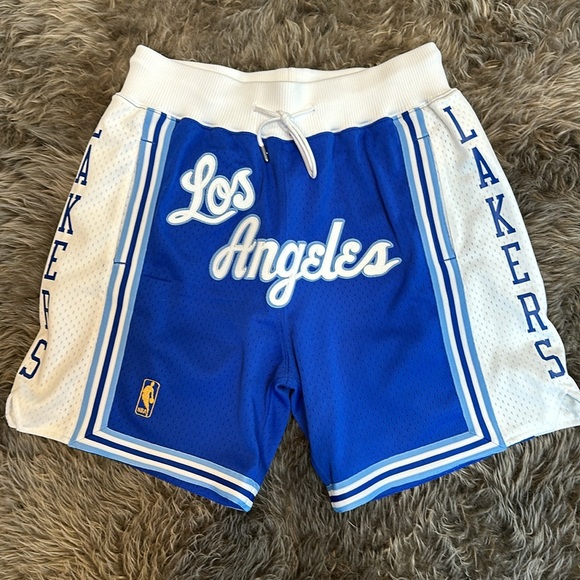Los Angeles Lakers Mitchell & Ness Authentic NBA x Just Don Mesh '96/97 Shorts - Picture 1 of 4
